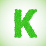 grass letter K