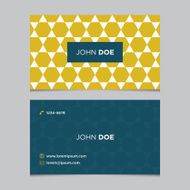 Business card template with background pattern N7