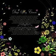 Beauty Flower spring background for you design with text N6