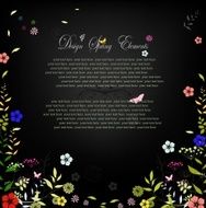 Beauty Flower spring background for you design with text N8