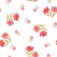 Seamless pattern watercolor flowers N29