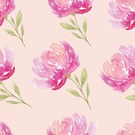 Seamless pattern watercolor flowers N32
