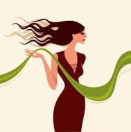 Beautiful woman vector N2