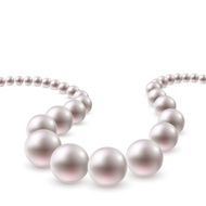 Pearl necklace swirl background