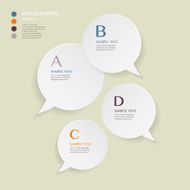modern vector abstract speech bubble infographic elements
