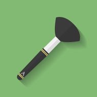Makeup brush icon Flat style N2