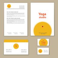 Yoga studio branding set N4