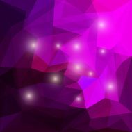 Abstract bright polygonal triangular background with glaring lights for design N58