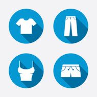 Clothes signs T-shirt and pants with shorts N26