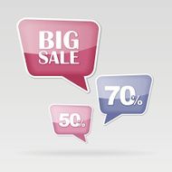 text bubble SALE