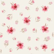 Watercolor flower pattern N137