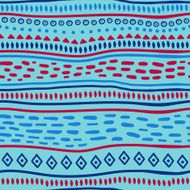 Ethnic seamless with stripes