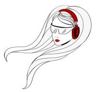 Young Girl with Headphones