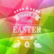 Happy Easter Typographical Poster