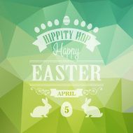 Happy Easter Typographical Poster N3