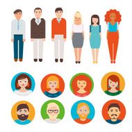 People icons set N6
