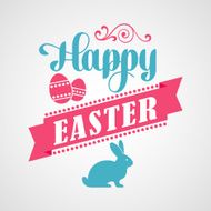 Happy Easter Typographical Background N3