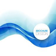 Abstract colorful blue line vector background