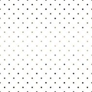 Seamless retro polka dots background on white N3