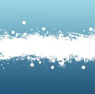 Grunge banner with white inky splashes N2