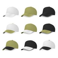 Set of two-color baseball caps