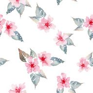 Watercolor flower pattern N138