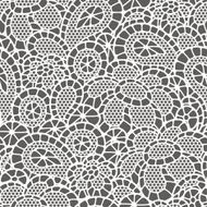 Seamless vintage fashion lace pattern with abstract flowers N9