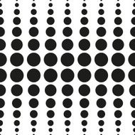 Vector halftone seamless pattern Abstract dotted black and white background N3