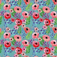 Seamless Floral Pattern N715