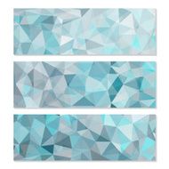 Set of Abstract Geometric Polygonal Backgrounds N14