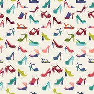 background Seamless of women&#039;s shoes with heels