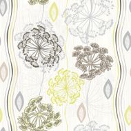 Seamless pattern of abstract flowers N3