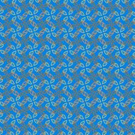 abstract blue floral pattern background N4
