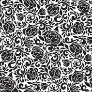 Abstract seamless lace pattern with flowers rose