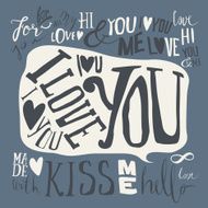 Set of labels for design love N3