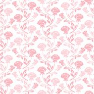 Floral seamless pattern with rose in pastel tones N3