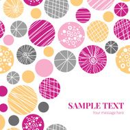 Vector abstract textured bubbles frame corner pattern background N2