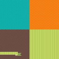 Seamless abstract retro pattern Stylish geometric background N10