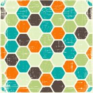 Abstract retro geometric scratched background EPS8 texture N6