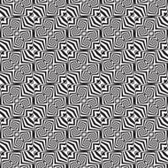 Abstract black and white textured geometric seamless pattern N5