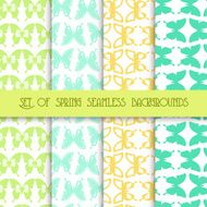 Set of seamless backgrounds vector N2