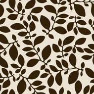 Seamless nature pattern with abstract leaves N4