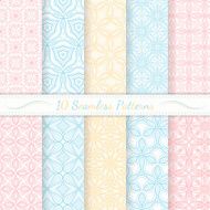 Set of ten seamless modern patterns N2