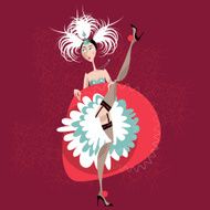 French cancan dancer