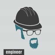 icons engineer hairstyles beard and mustache hipster full face