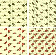 holly seamless pattern N2