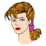 woman&#039;s face N22