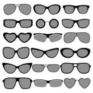 Set of different styles sunglasses N3