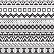 Aztec seamless pattern N36