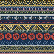 Tribal striped hand drawn seamless pattern N5